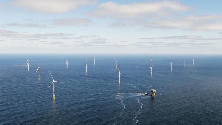 The Race Bank windfarm was commissioned last year and is capable of generating 573MW of renewable energy